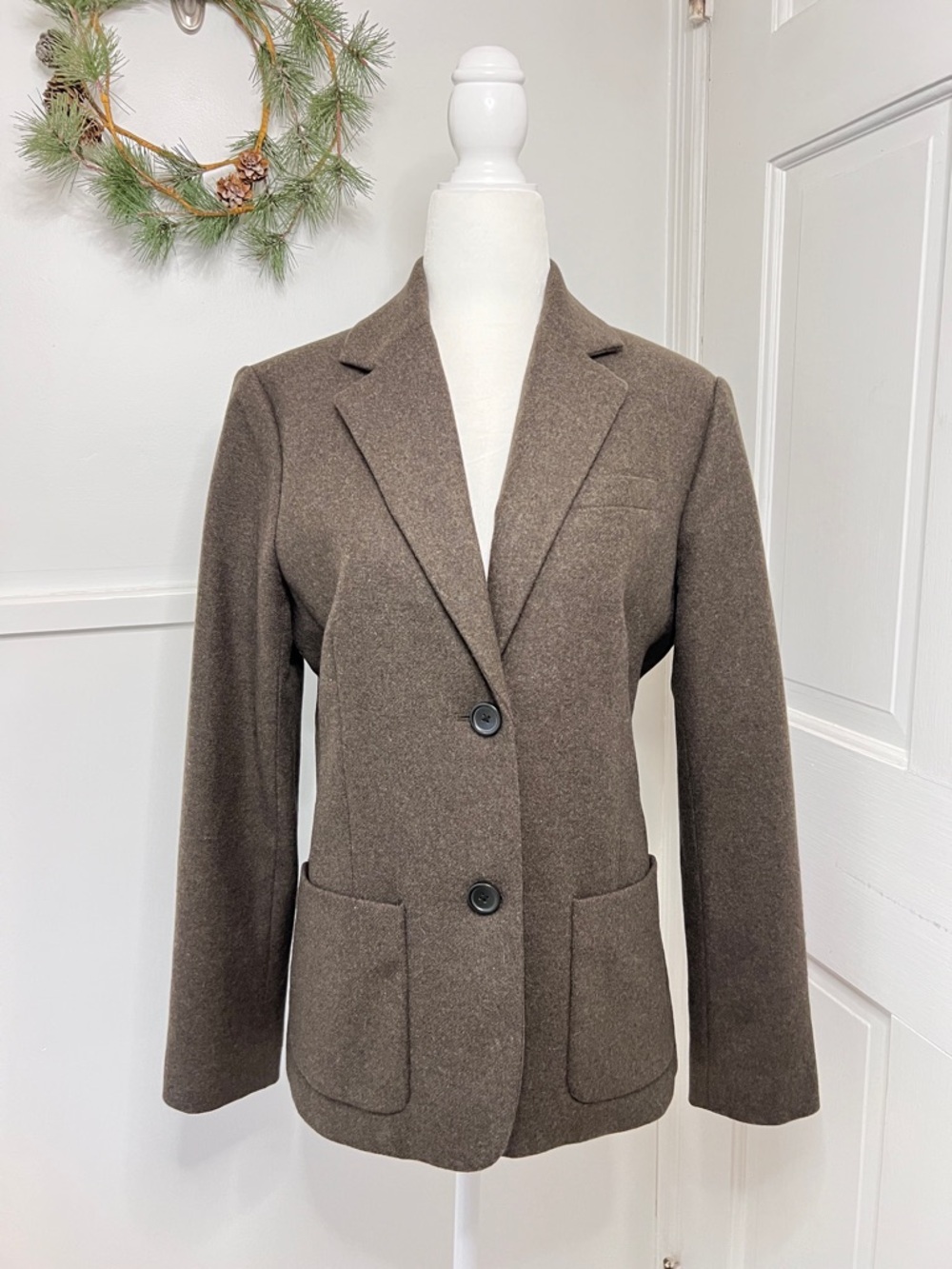 Everlane Wool Academy Blazer in Peat